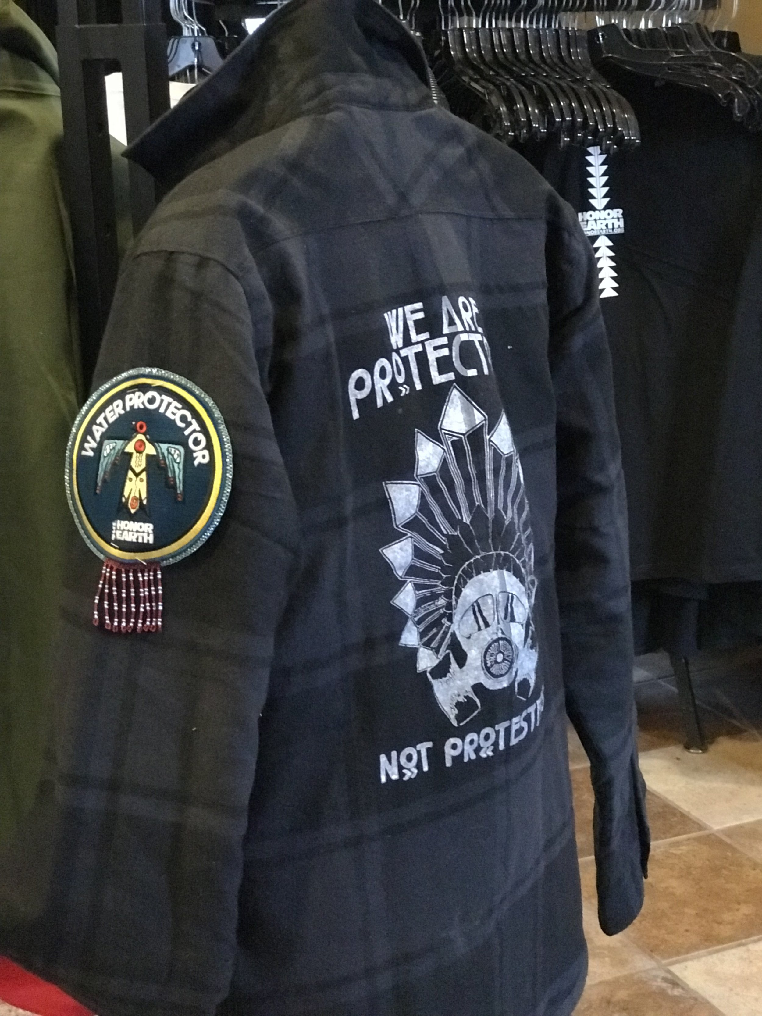 Custom Limited Edition: Protectors Not Protestors Burnside Plaid Jacket