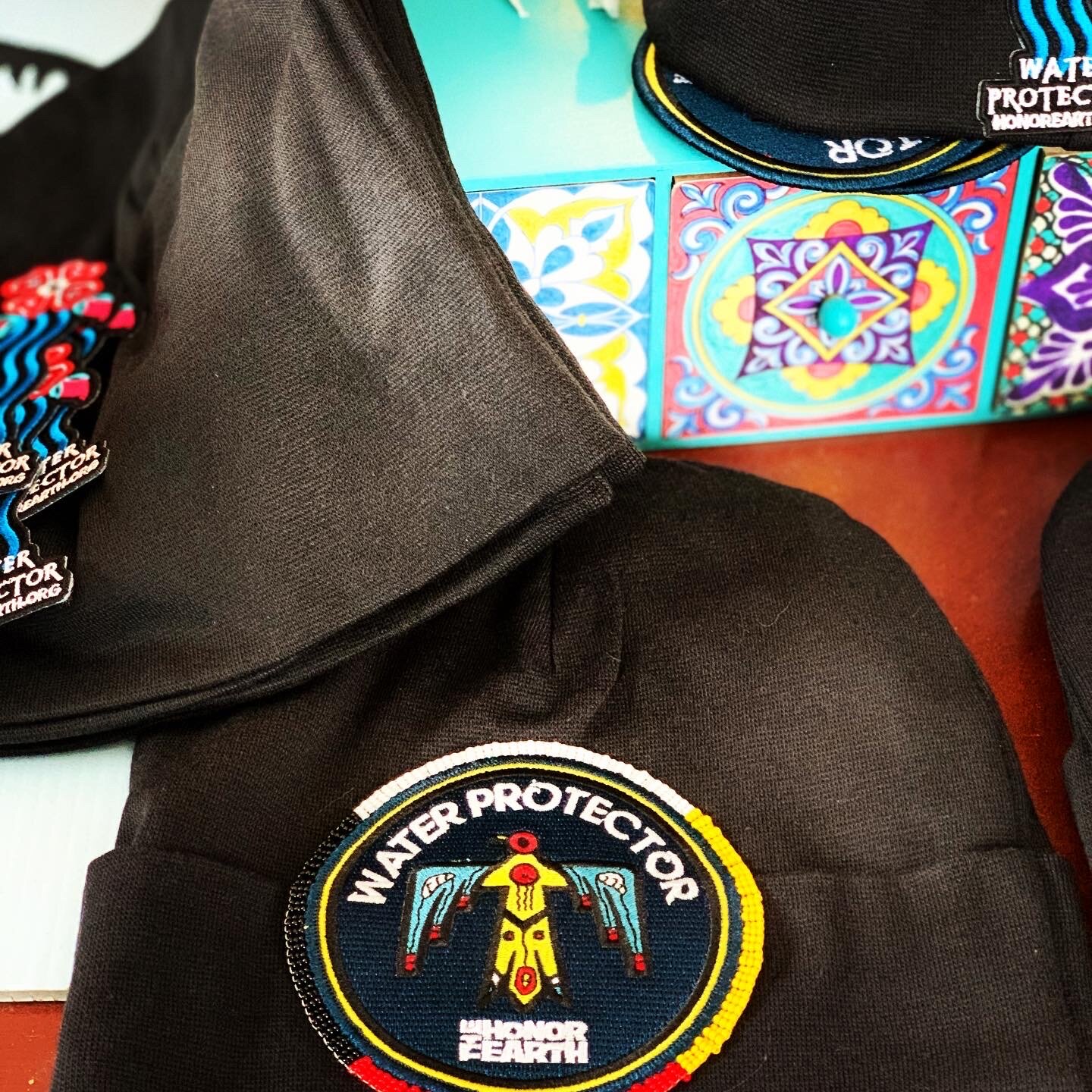 Beaded Water is Life Beanies for Water Protectors (Unisex)